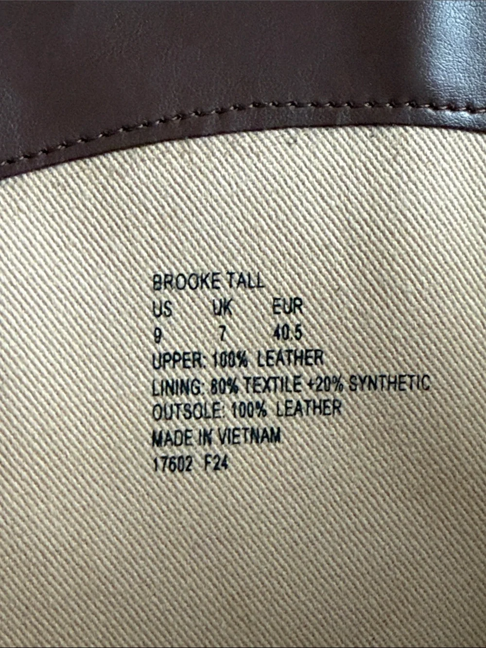 Lauren Ralph Lauren Brooke II Leather Riding Boots Dark Brown Sz 9